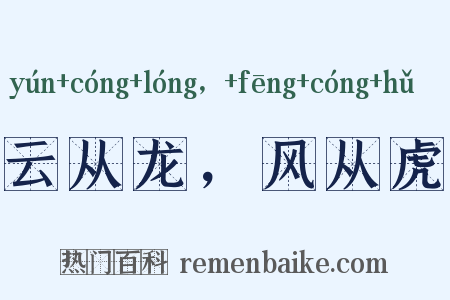 云从龙，风从虎是什么意思的图片
